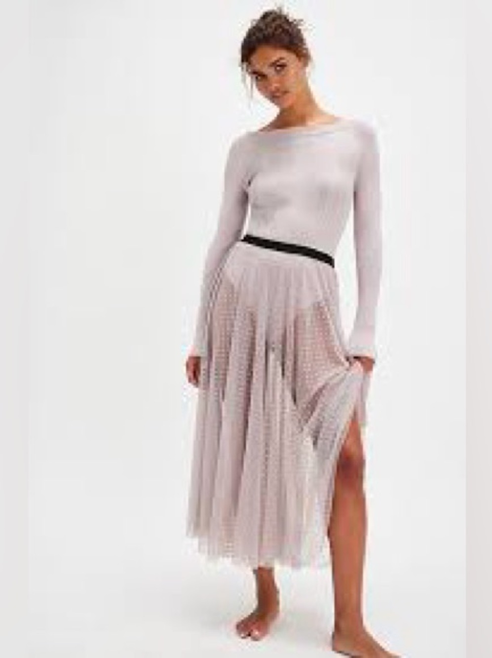 Coucou Lola Maxi Petticoat Skirt Free People x Only Hearts by Helena Stuart